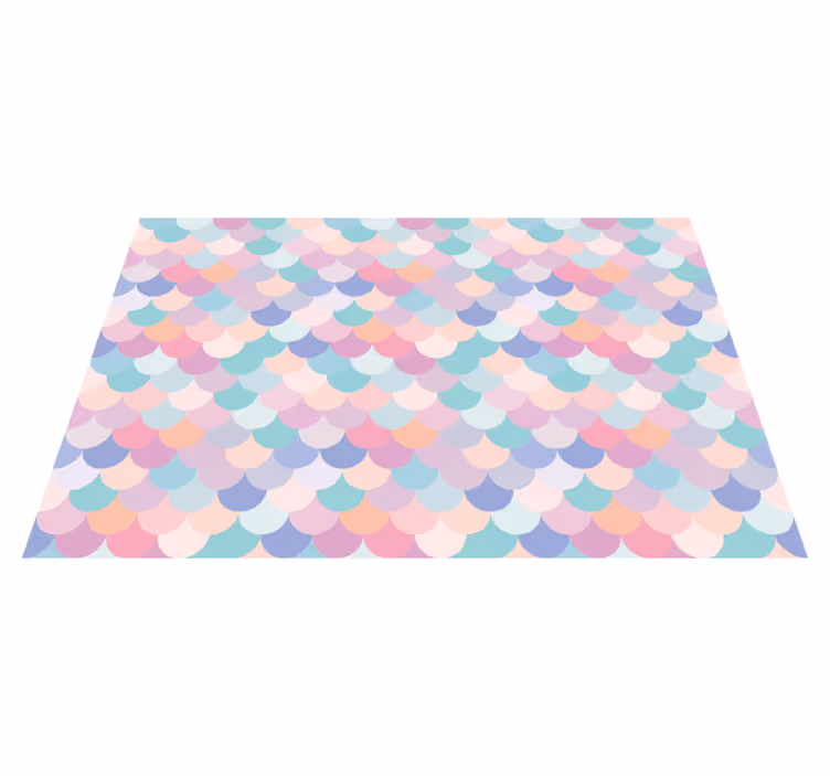 Individual para mesa patrón pastel con ondas - TenVinilo