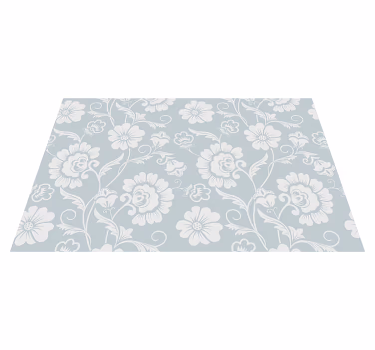 Individual para mesa patrón arreglo floral - TenVinilo