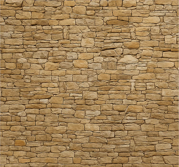 Mural para salón pared de piedra beige - TenVinilo