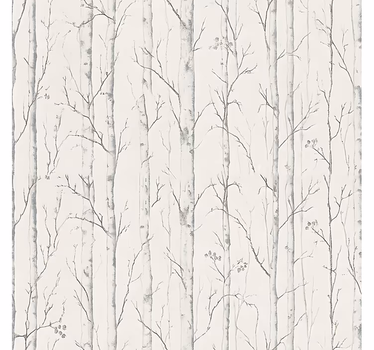 Papel mural beige motivo de abeto sueco - TenVinilo