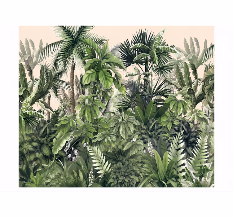 Mural de naturaleza selva tropical densa - TenVinilo