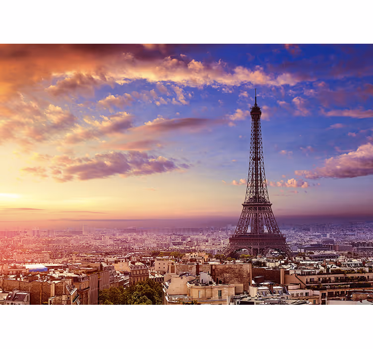 Mural de París horizonte parisino - TenVinilo