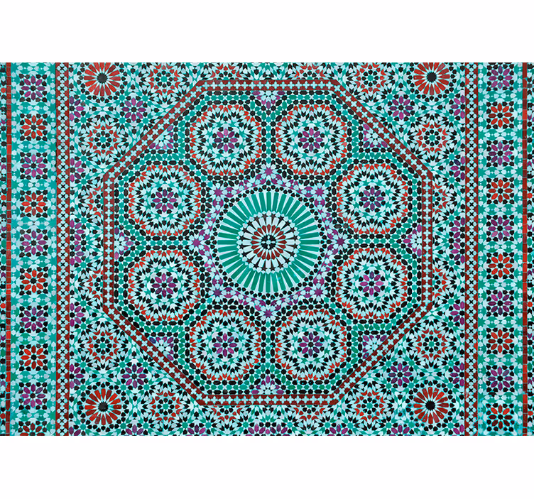Mural de texturas patrón geométrico ornamentado - TenVinilo