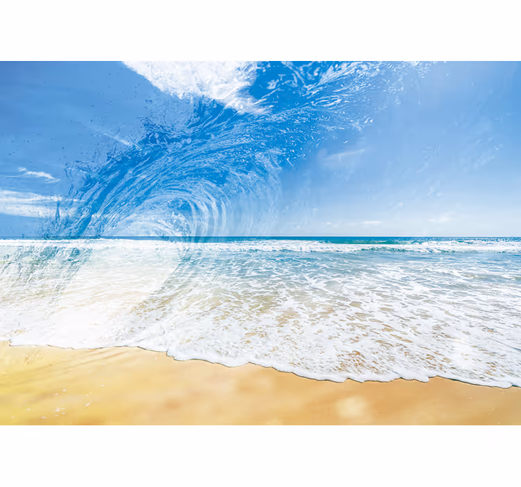 Mural de mar salpicadura de ola oceánica - TenVinilo
