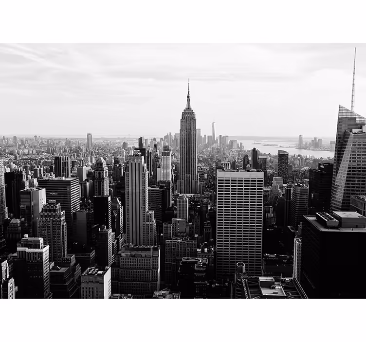 Mural New York vista del empire state building - TenVinilo