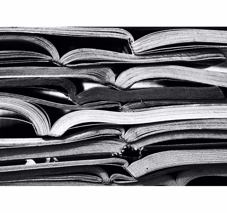 Mural de texturas páginas abiertas apiladas - TenVinilo
