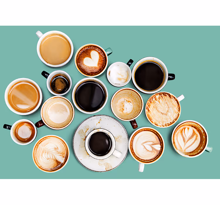 Fotomural moderno Tipos de café mezclados - TenVinilo