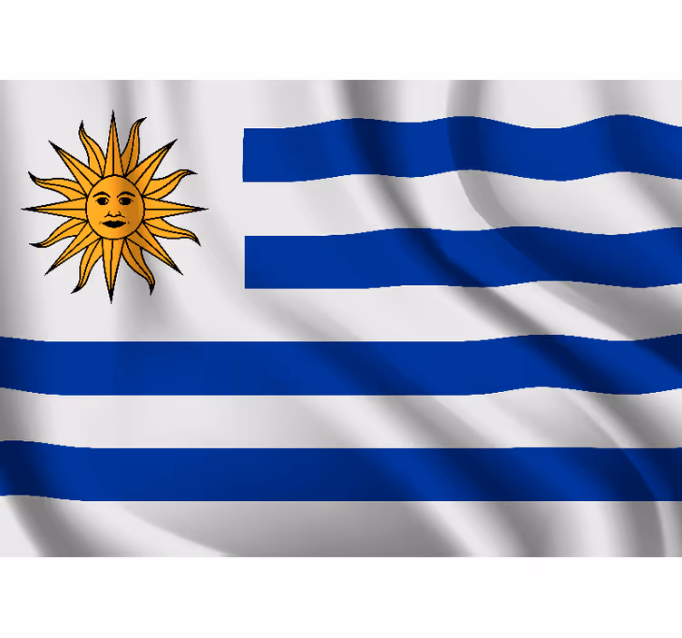 Fotomural abstracto Bandera de uruguay - TenVinilo