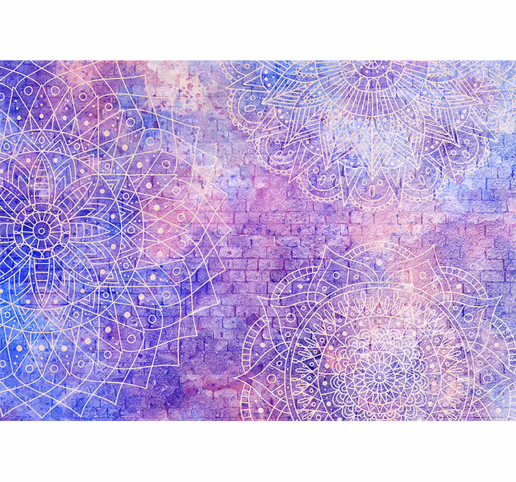 Mural de mandala patrones mandala intrincados - TenVinilo
