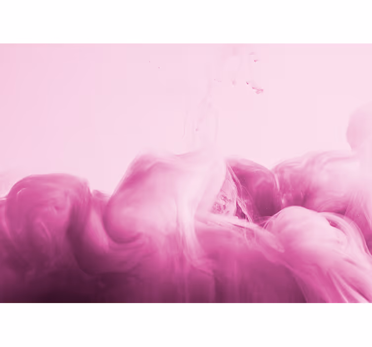 Mural abstracto flujo de humo rosa - TenVinilo