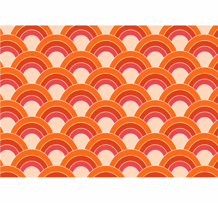 Mural de textura patrón circular en capas - TenVinilo