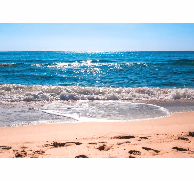 Mural de mar tranquilidad junto a la playa - TenVinilo