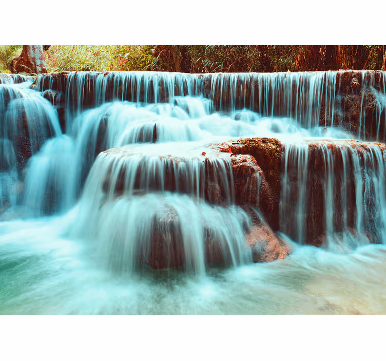Mural de cascada flujo de cascada sereno - TenVinilo