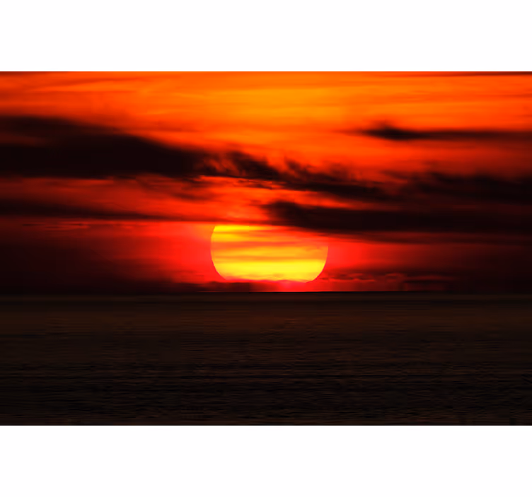 Fotomural cielo vista de atardecer vibrante - TenVinilo
