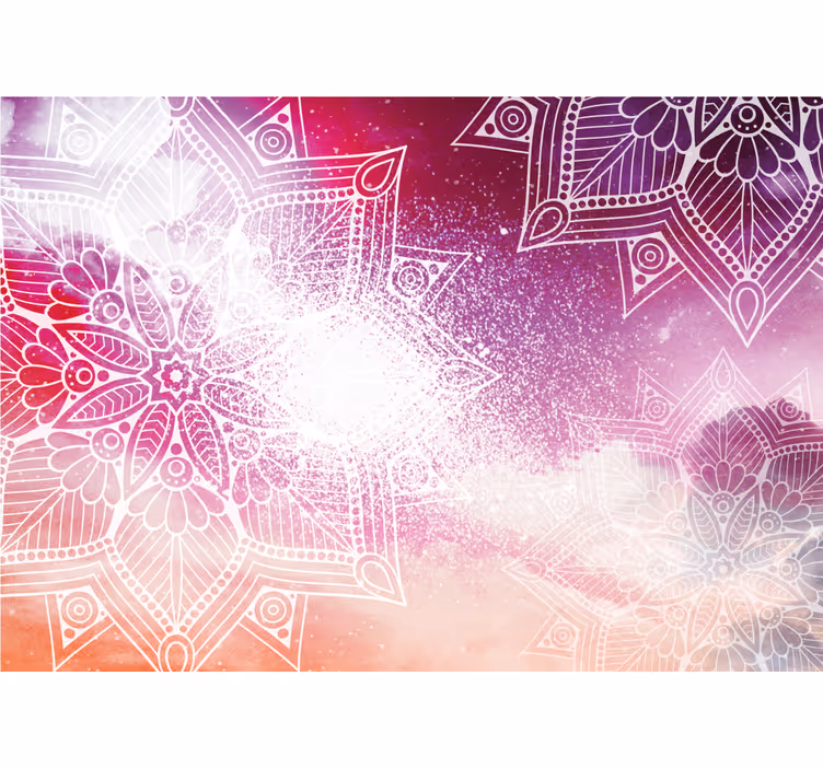 Mural de mandala motivos de mandala elaborados - TenVinilo