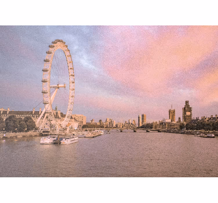 Mural de londres vista del london eye - TenVinilo