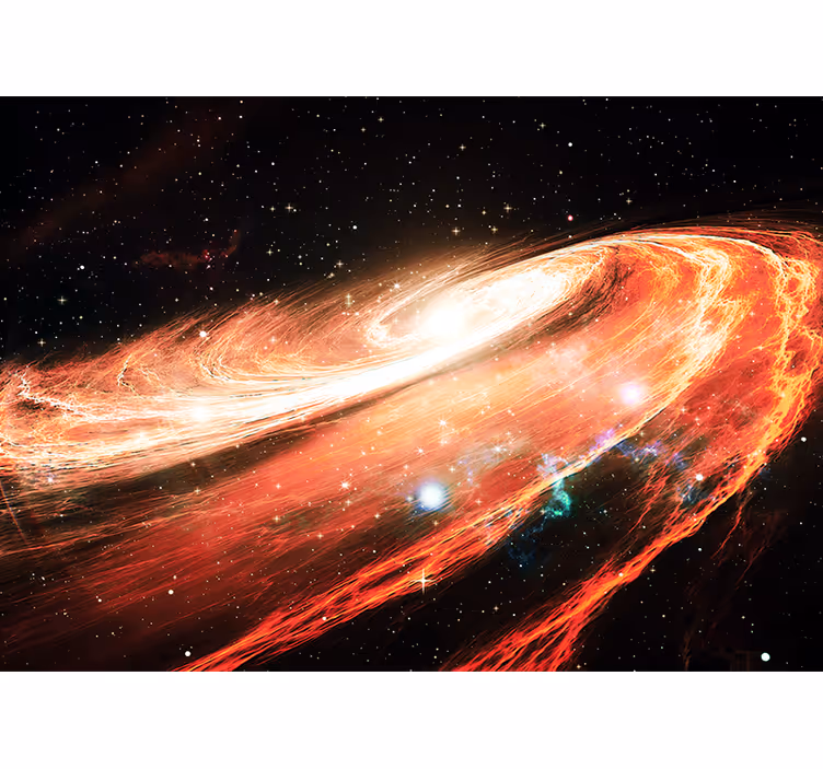Mural del espacio remolino espiral galáctico - TenVinilo