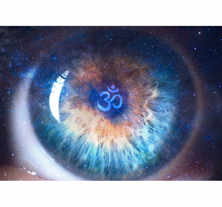 Mural zen símbolo del ojo cósmico - TenVinilo