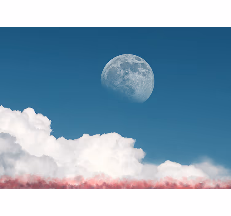 Fotomural cielo vista de nubes lunares - TenVinilo