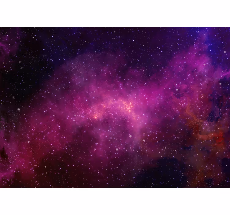 Fotomural espacio lugar morado con estrellas - TenVinilo