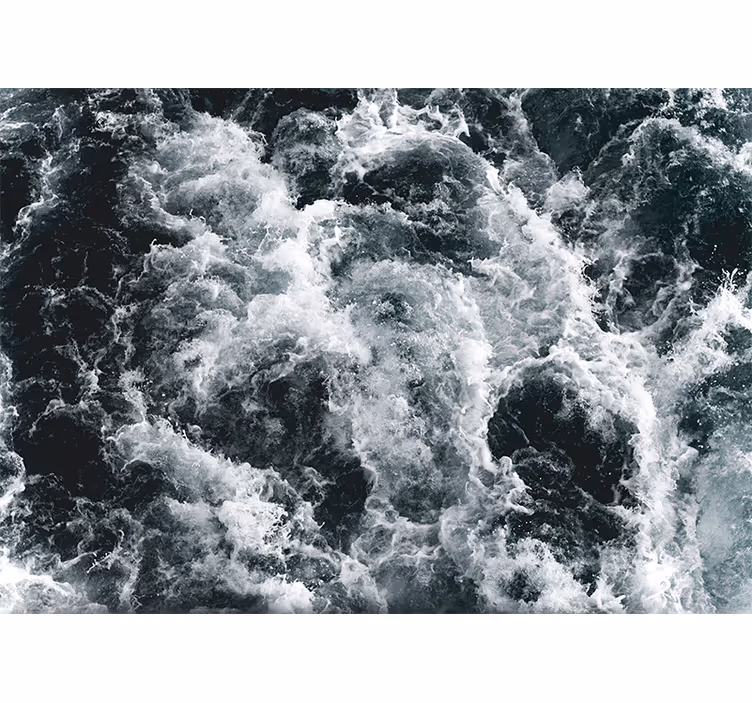 Mural de mar olas del océano agitado - TenVinilo