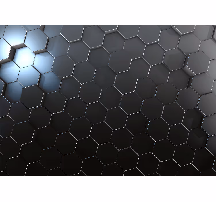 Mural de textura diseño de patrón hexagonal - TenVinilo
