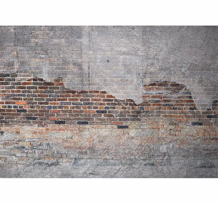 Mural efecto piedra textura de ladrillo urbano - TenVinilo