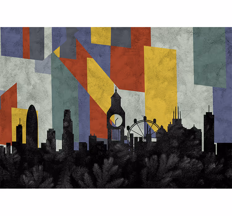 Mural de Londres horizonte icónico - TenVinilo