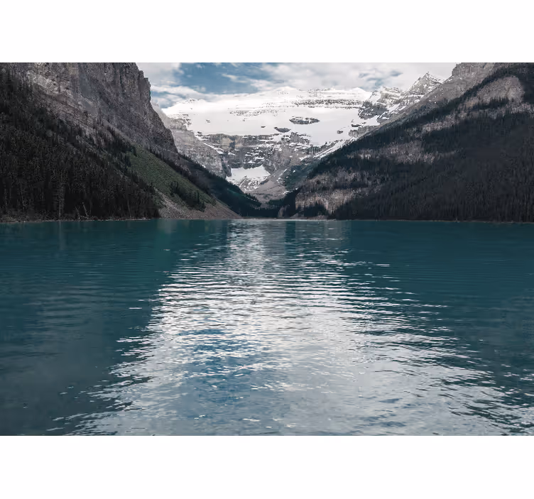 Mural de paisajes lago alpino majestuoso - TenVinilo