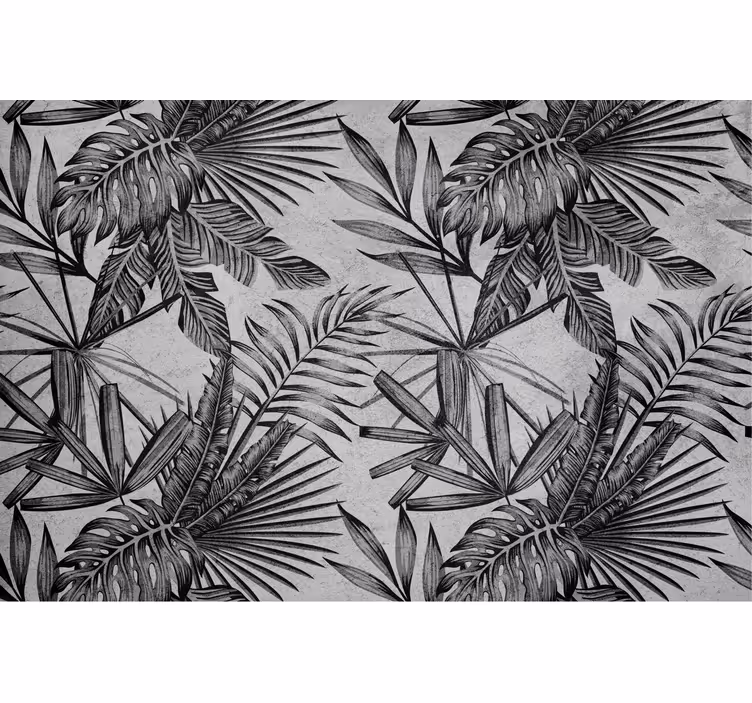 Fotomural baño plantas de hormigón - TenVinilo