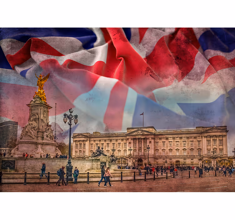 Mural de Londres resumen de buckingham - TenVinilo