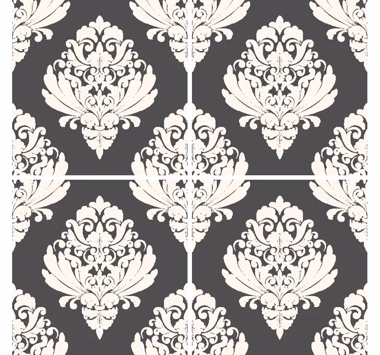 Posavasos superficie con patrón ornamental - TenVinilo