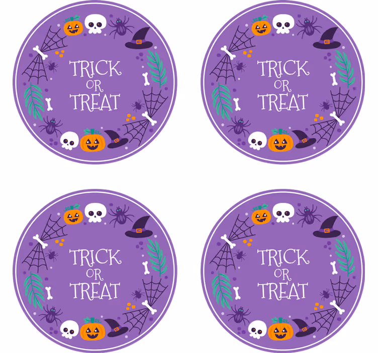 Posavasos halloween diseño temático de halloween - TenVinilo