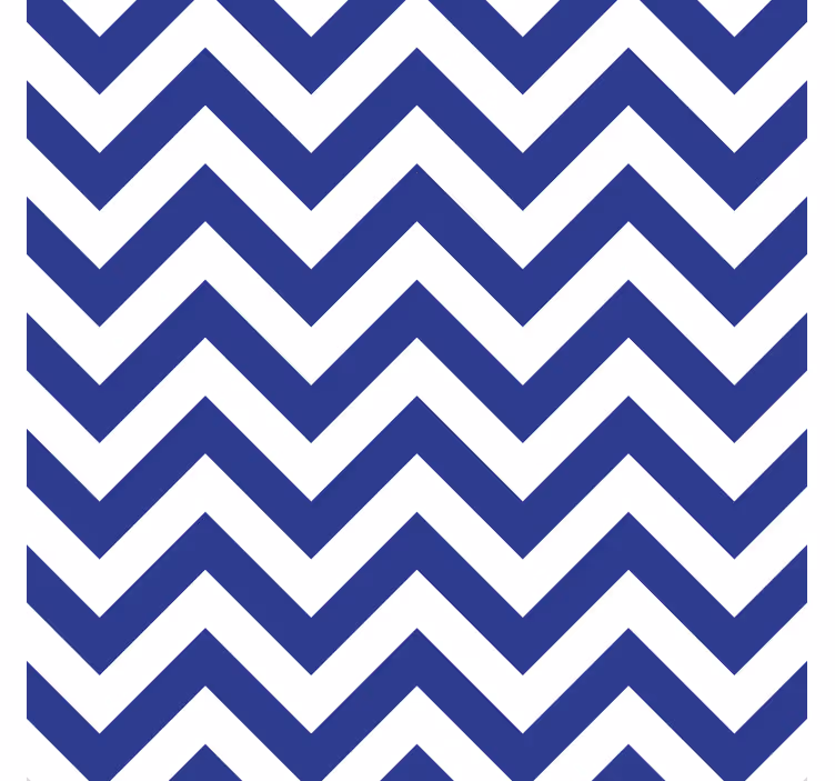 Posavasos textura Patrón de zig zag azul - TenVinilo
