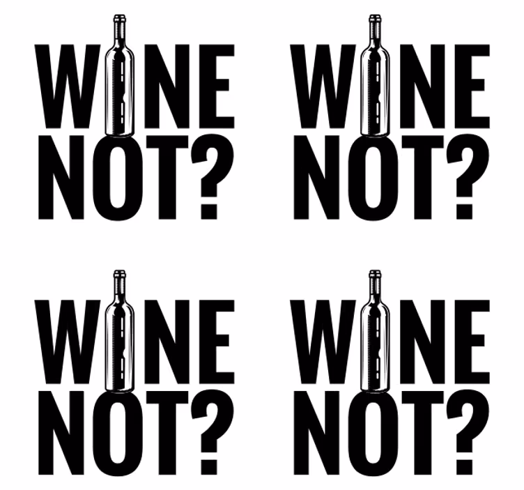 Posavasos con frases frases divertidas para botellas de vino - TenVinilo