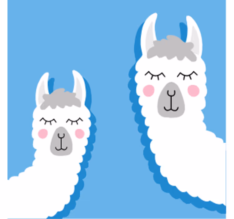 Posavasos frikis personajes de llama divertidos - TenVinilo