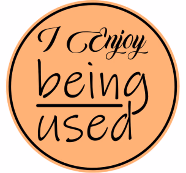 Posavasos con frases disfruta ser utilizado - TenVinilo
