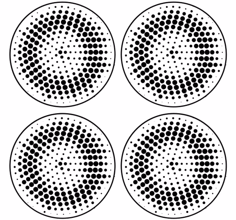 Posavasos patrón de puntos - TenVinilo