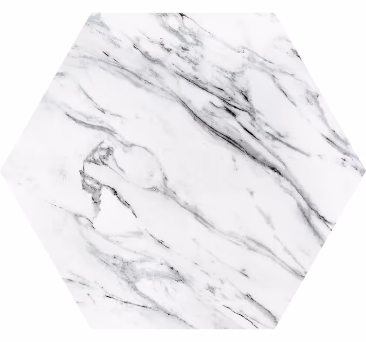 Posavasos patrón mármol hexagonal - TenVinilo
