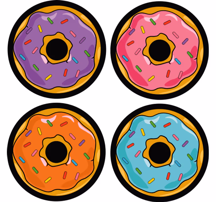 Posavasos frikis deliciosos golosinas coloridas - TenVinilo
