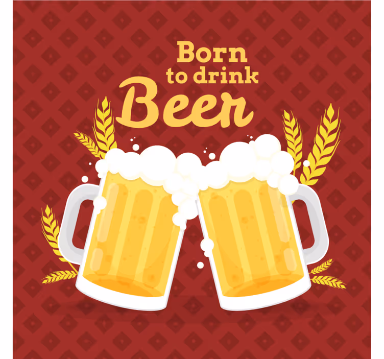 Posavasos cerveza brindis con cervezas - TenVinilo