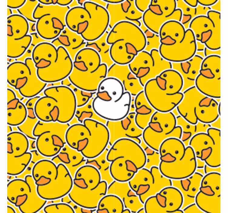 Posavasos frikis con patrón de patitos juguetones - TenVinilo