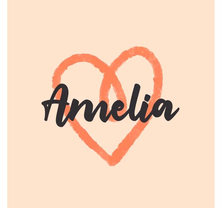 Posavasos personalizable forma de corazón - TenVinilo