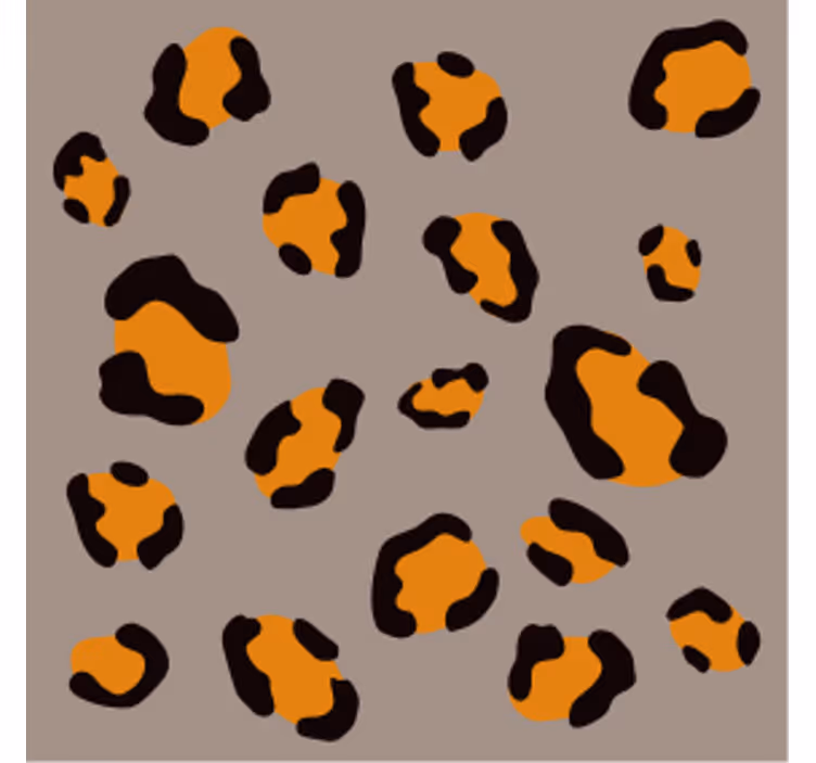 Posavasos cerveza estampado de leopardo - TenVinilo