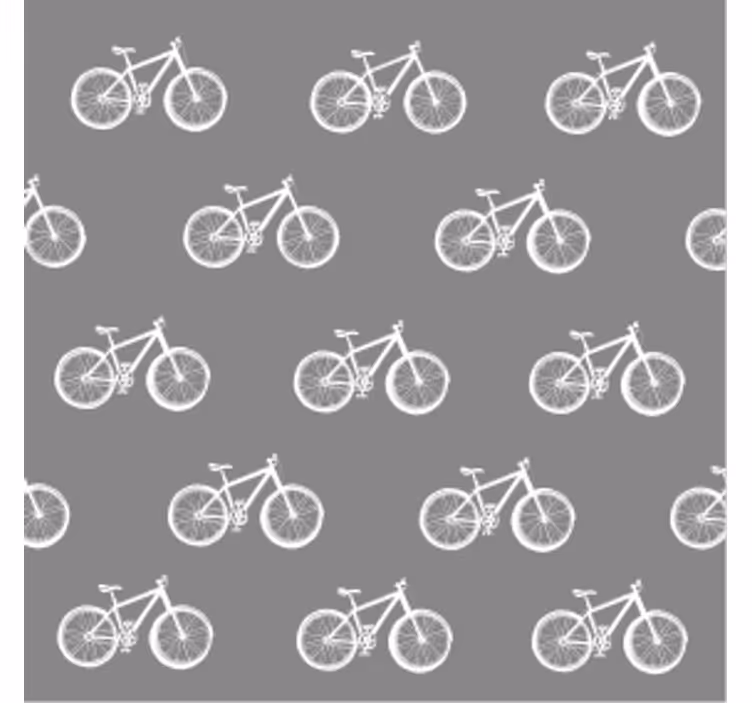 Posavasos moderno diseño de patrón de bicicletas - TenVinilo