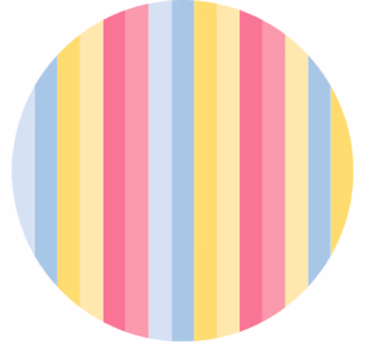 Posavasos patrón de rayas coloridas - TenVinilo