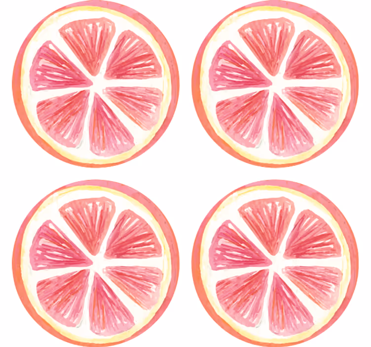 Posavasos moderno Pomelo cítricos - TenVinilo