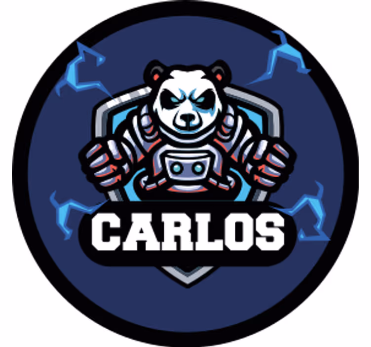 Posavasos cerveza emblema de panda con nombre - TenVinilo