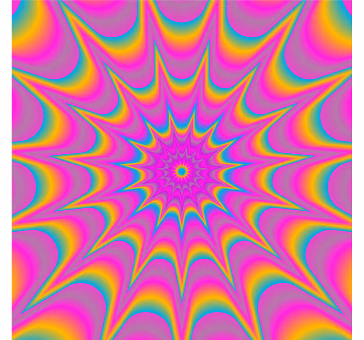 Posavasos frikis patrón espiral vibrante - TenVinilo