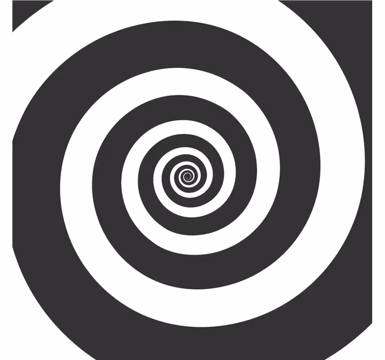 Posavasos patrón espiral en contraste - TenVinilo